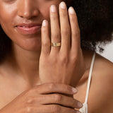 Yellow Gold Wedding Band - 6mm Wide - Flat - Polished