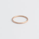 Rose Gold Wedding Band - 1.5mm Wide - Rounded - Polished
