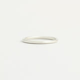 White Gold Wedding Band - 1.5mm Wide - Rounded - Polished