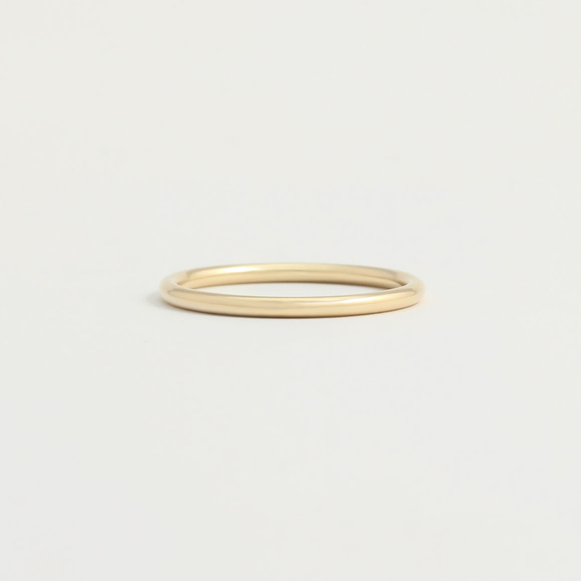 Yellow Gold Wedding Band - 1.5mm Wide - Rounded - Polished– Good Gold