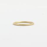 Yellow Gold Wedding Band - 1.5mm Wide - Rounded - Matte