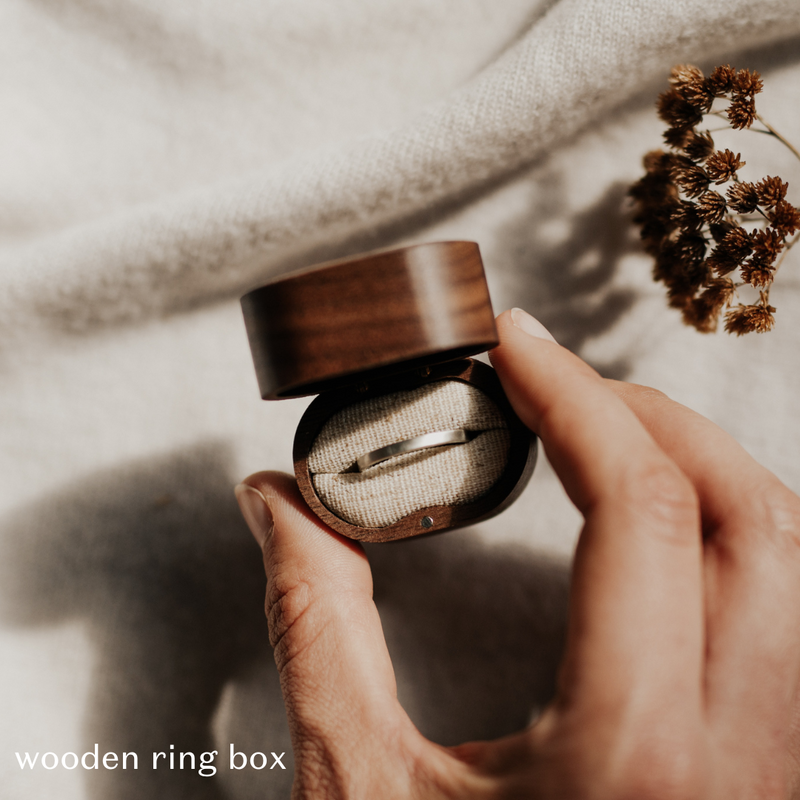 Rose Gold Wedding Band - 8mm Wide - Rounded - Matte