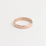 Rose Gold Wedding Band - 3mm Wide - Rounded - Polished