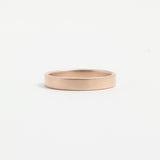 Rose Gold Wedding Band - 3mm Wide - Flat - Matte