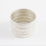 White Gold Wedding Band - 7mm Wide - Flat - Matte