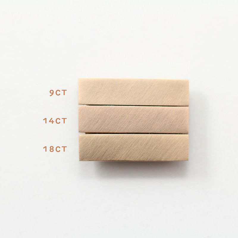 Rose Gold Wedding Band - 3mm Wide - Flat - Matte