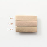 Rose Gold Wedding Band - 8mm Wide - Rounded - Matte